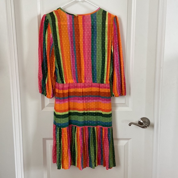 Farm Rio Multi Color Striped Dress XS - Picture 6 of 8